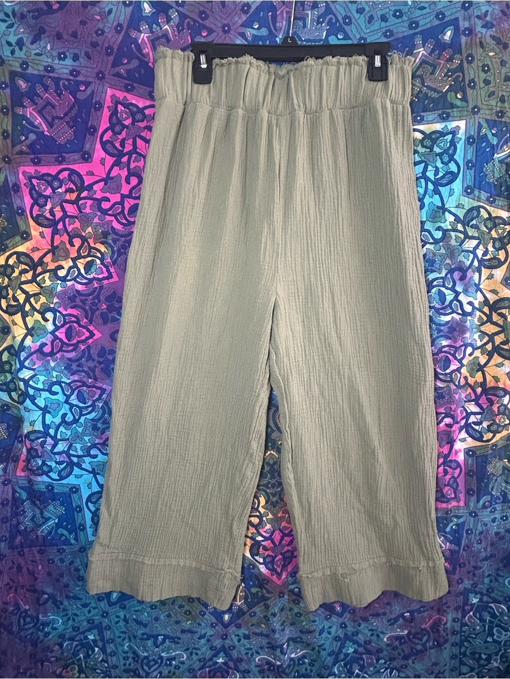 Kaktus Wide Leg Gauze Pants